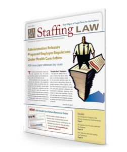 Staffing Law digest, 2013 No 1