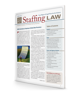 Staffing Law digest, Spring 2012