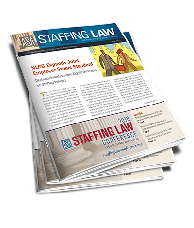 Staffing Law Digest - American Staffing Association