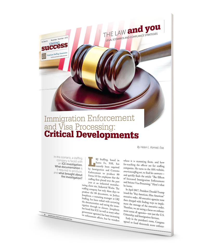 Immigration Enforcement and Visa Processing: Critical Developments