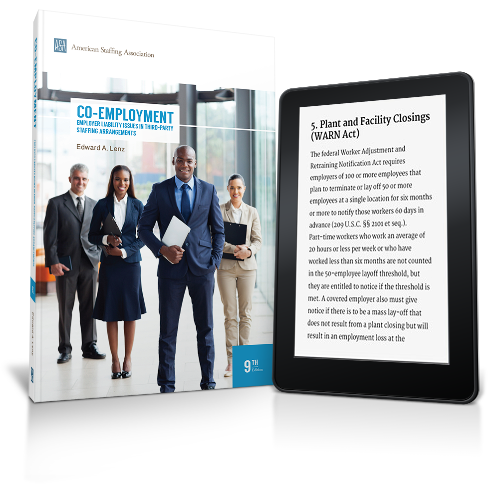 Ebook: Co-Employment: Employer Liability Issues in Third-Party Staffing Arrangements