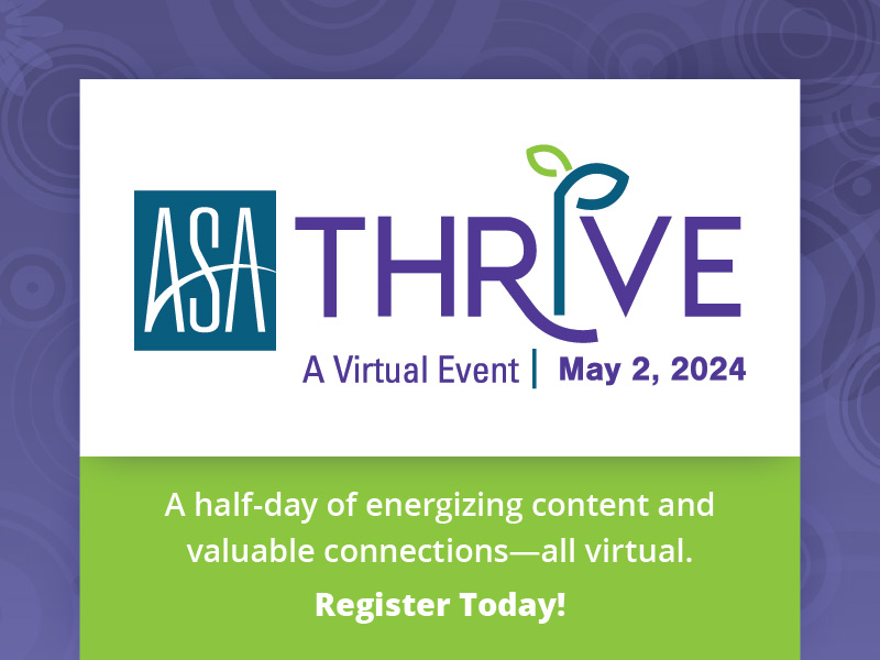 ASA THRIVE - A Virtual Event