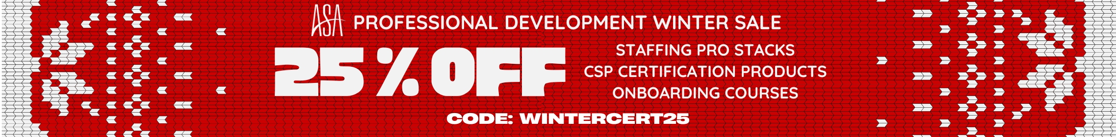 ASA Certification Winter Sale