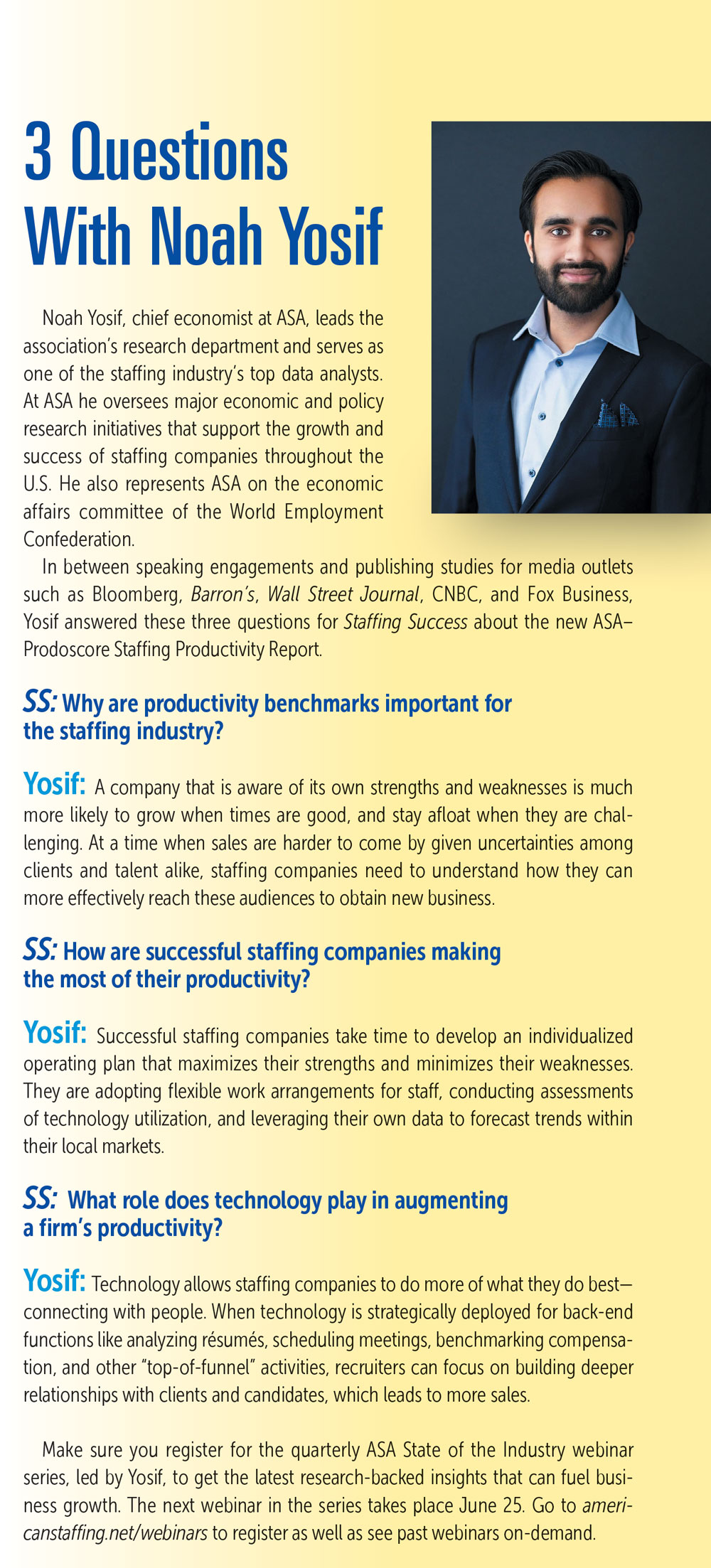Staffing Success Magazine, January-February 2026