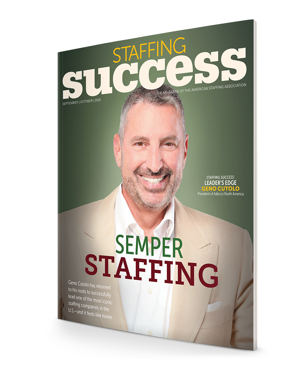 <span class="publication-name"><em><em>Staffing Success Magazine</em></em></span> <span class="publication-separator">-</span> <span class="publication-issue">September-October 2025</span>