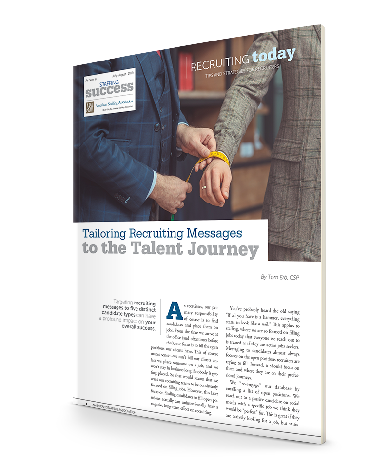 Tailoring Recruiting Messages to the Talent Journey