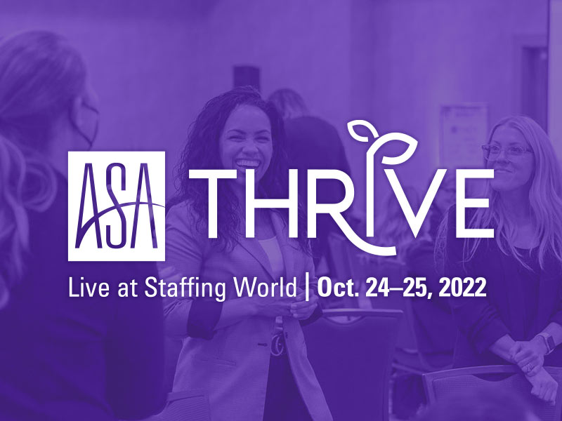 THRIVE Live at Staffing World 2022